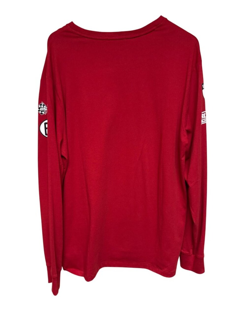 Polo Ralph Lauren Motorsport Long Sleeve T Shirt Men's XL Red Racing Cotton NWT - Picture 3 of 12